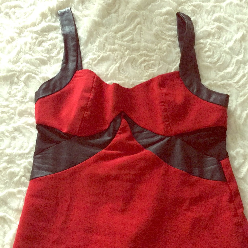Red and Black dress
